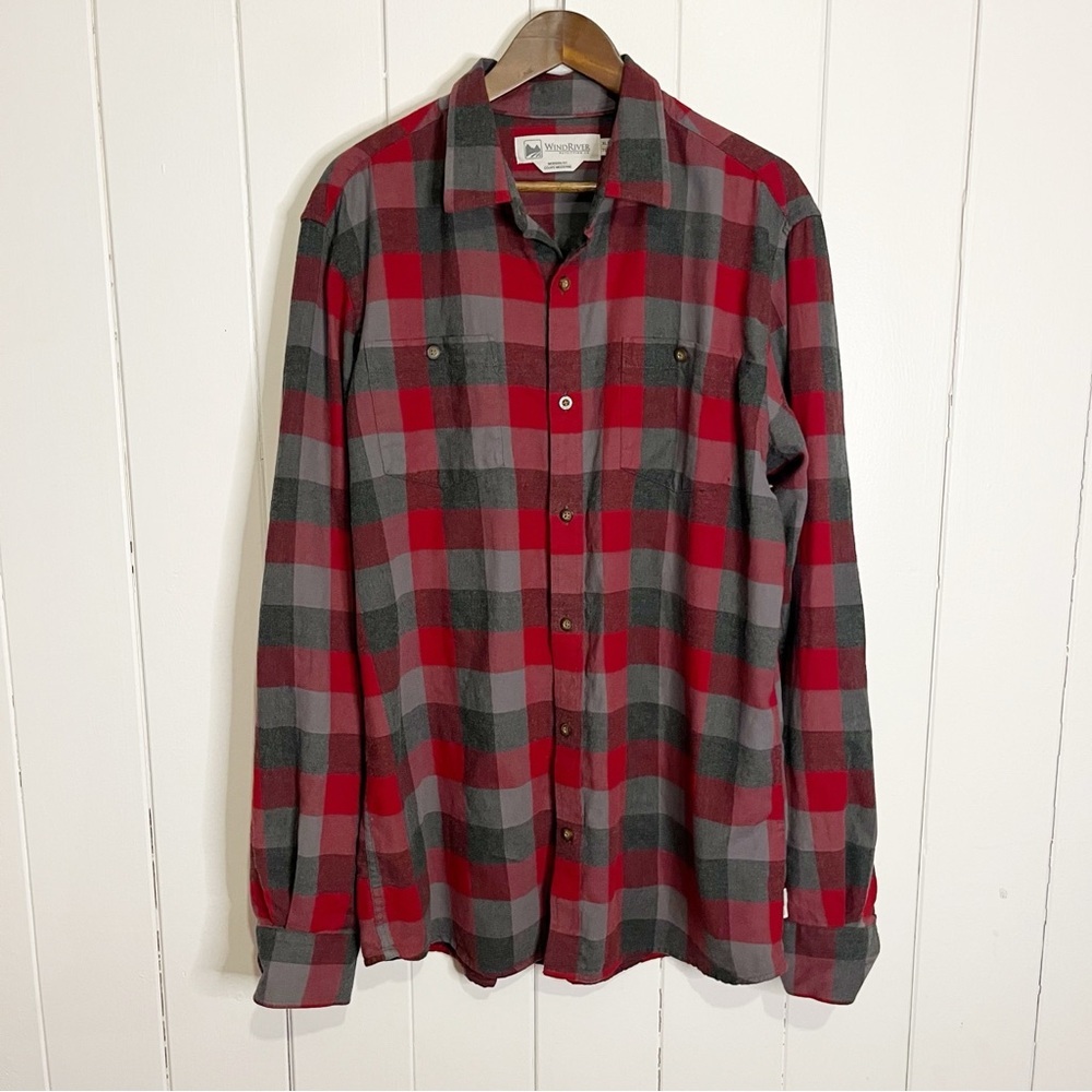 Windriver Red and Grey Plaid. Size XL T.